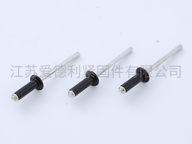烤漆黑口型扁圆头抽芯铆钉B