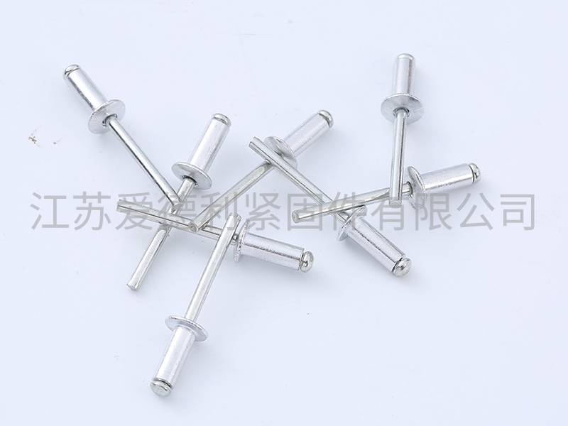 铝铁开口型扁圆头抽芯铆钉 铝帽铁钉